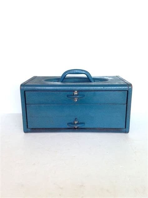 vtg kennedy 2 drawer metal tackle box|Vintage KENNEDY 2 Drawer Tool Tackle Box No.220 w/ 2 Keys .